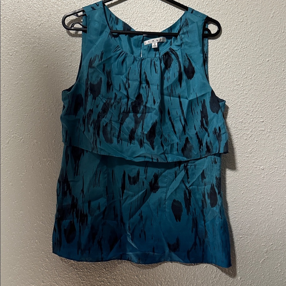 CAbi Serene Ombré Tiered Tank Blouse